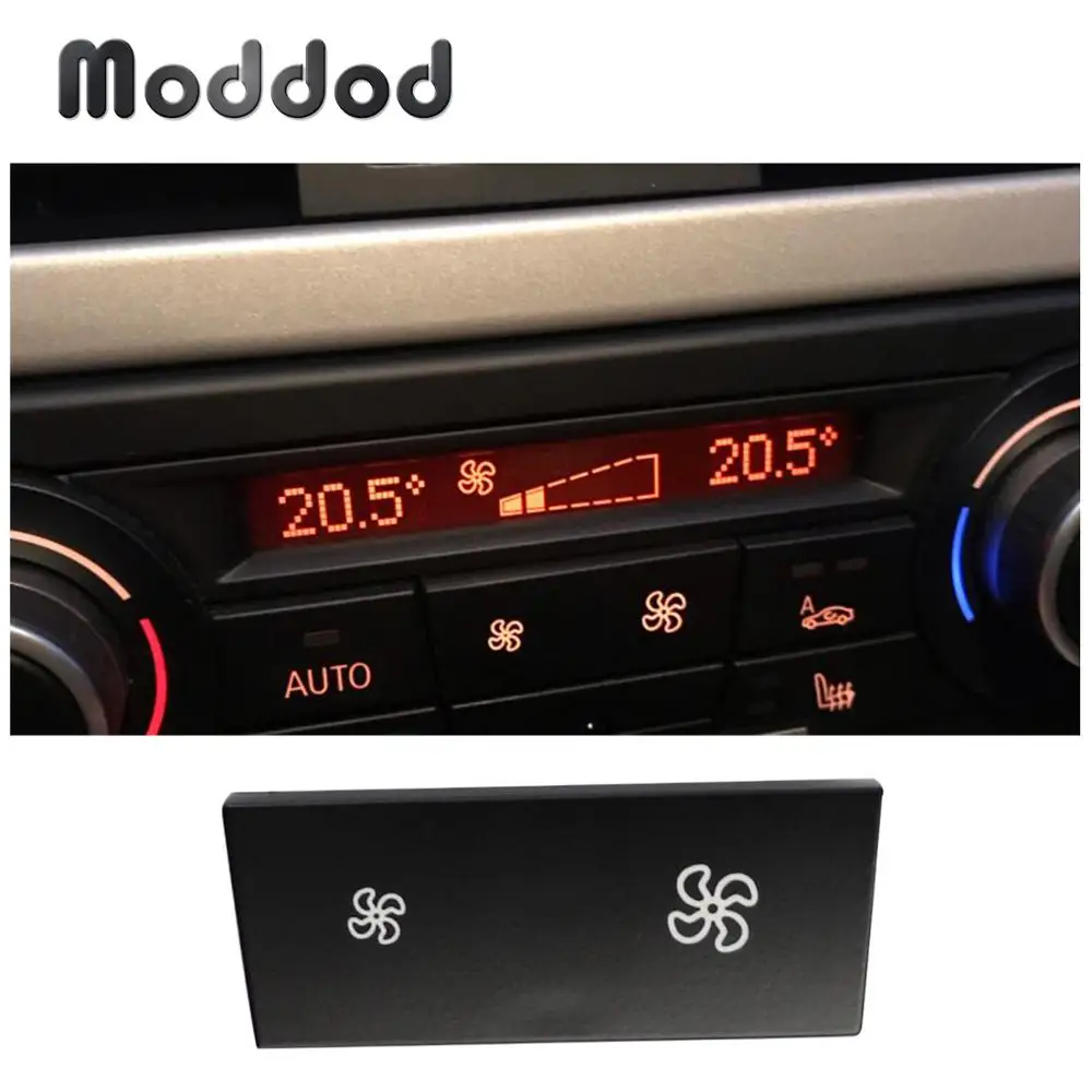 Panel De Control Climático Calentador de CA botón de velocidad del ventilador para BMW serie 1/3 E90 E88 X1 