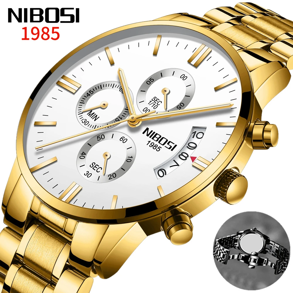 Couple Watches Dress Military Top-Brand Women Luxury Relogio Casual New NIBOSI Fashion