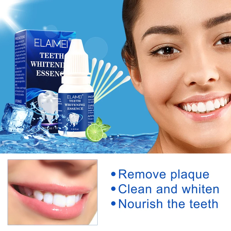 ELAIMEITeethWhiteningEssencePowderDentalPlaqueCleansingTeeth