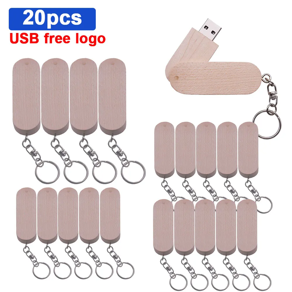 Флешка Лазерная для гравировки 20 шт./лот деревянный USB 2 0 4 ГБ 8 16 32 64 | Компьютеры и