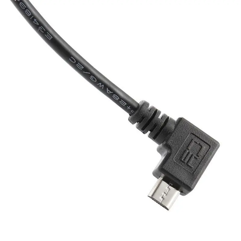 Левый угловой 90D Micro-USB OTG для стандартного USB B типа принтера сканер HD кабель DG