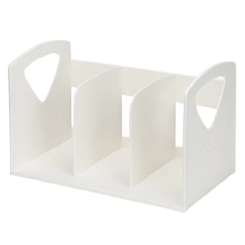 

Creative Multi-Function Office File Rack Multi-Layer Vertical Book Stand Rack Abs Plastic Storage Rack File Storage Box Booken