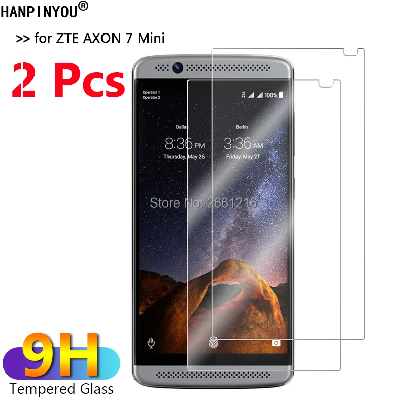2 шт./лот для ZTE AXON 7 мини-закаленное стекло 9H Премиум защитная пленка 7mini 5 2&quot |