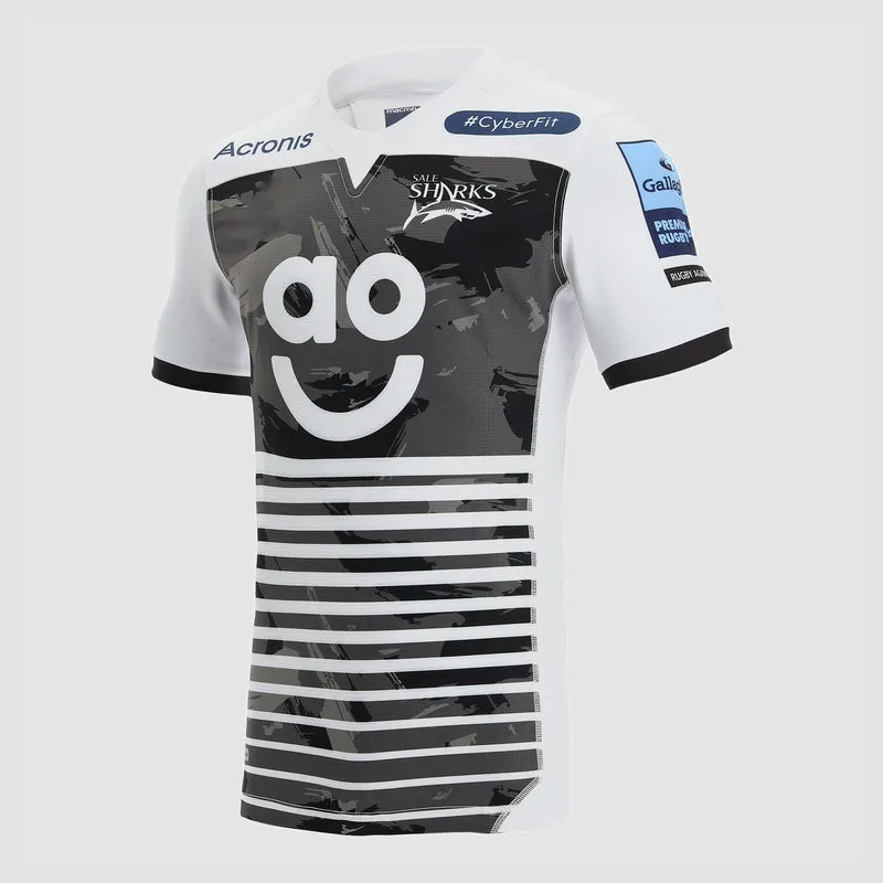 Obral 2022 Kaus Jersey Rugby Sharks Away Obral 2022/23 JERSEY Latihan RUGBY SHARKS AWAY Ukuran S