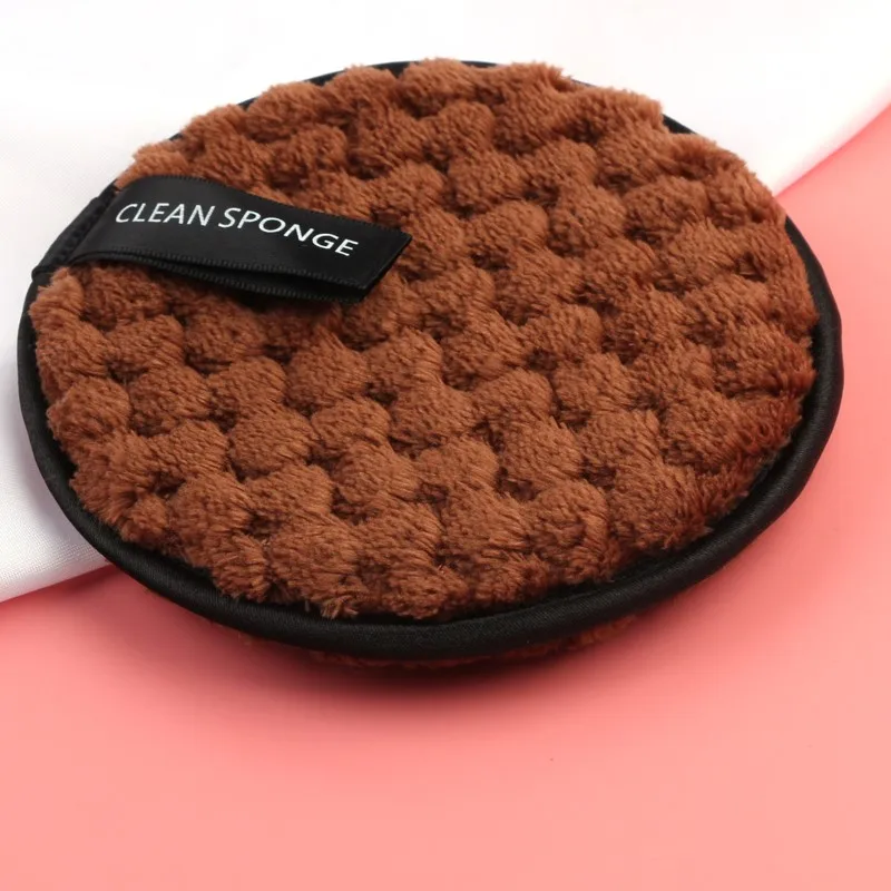 1 шт. двухсторонние и слойные мягкие салфетки из микрофибры для макияжа лица