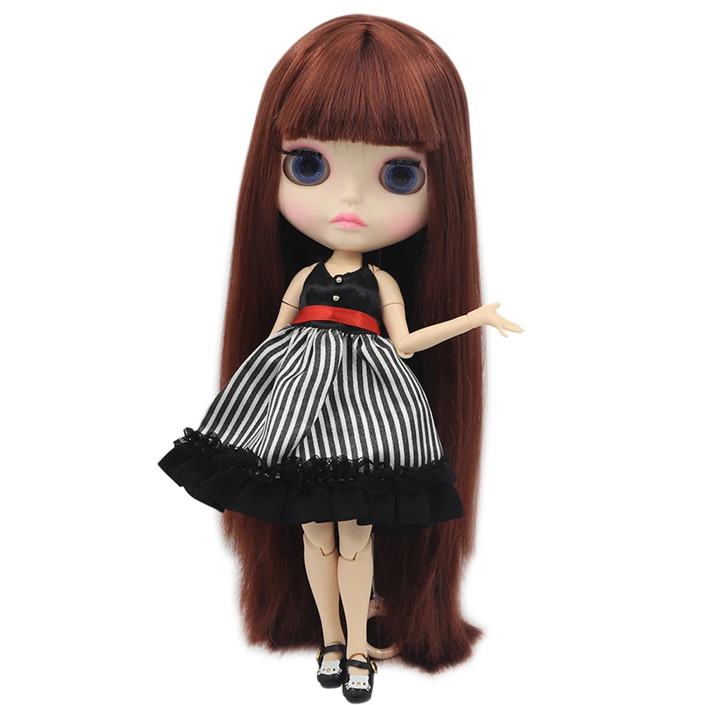 Ледяной DBS Blyth кукольные 1/6 шарнирное тело новая матовая лицевая сторона из белой