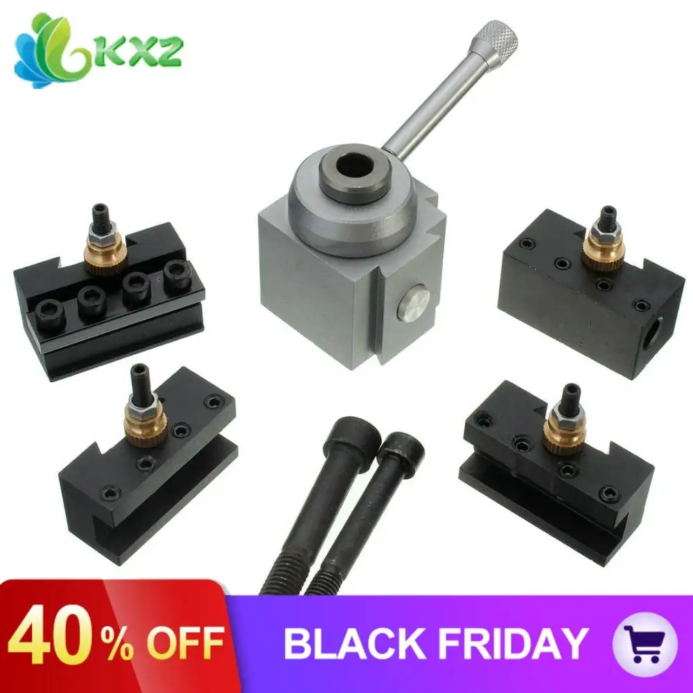 

Mini Metal Quick Change Tool Post Holder Boring / Turning Facing Holder Kit Set for Table Hobby Lathes