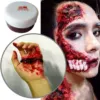 Fake Wound Modeling Scar Makeup Wax + Spatula + 15g Coagulated Blood + 15ml Spirit Gum Adhesive + 10ml Oil for Halloween Stage ► Photo 2/6
