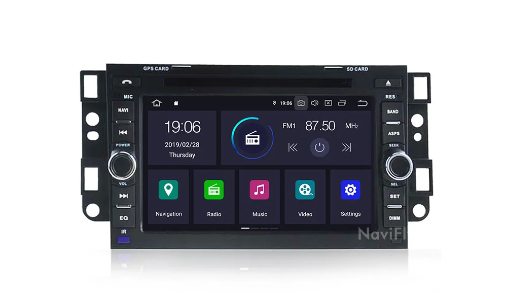 2din 4+64G Android 9.0 Car radio dvd palyer GPS Navigation For Chevrolet Captiva Aveo Epica Spark Optra Tosca Kalos Matiz Lova