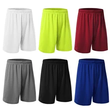 Мужские шорты для бега, быстросохнущие, с эластичной резинкой на талии, дышащие, спортивные, короткие штаны, THJ99