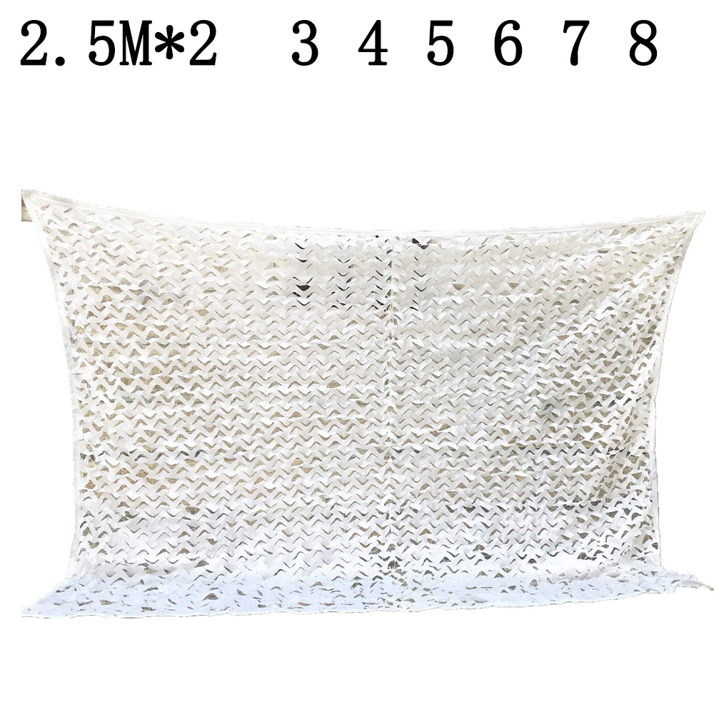 

Sun Shelter L 2.5M W2 3 4 5 6 7 8M white Camouflage Net Reinforced for Garden Decoration sun shade tent for car beach tent