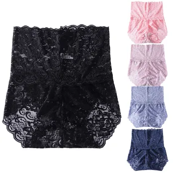 

Women Underwear Sexy Sense of High-Waist Lace knickers Pure Cotton Underpants