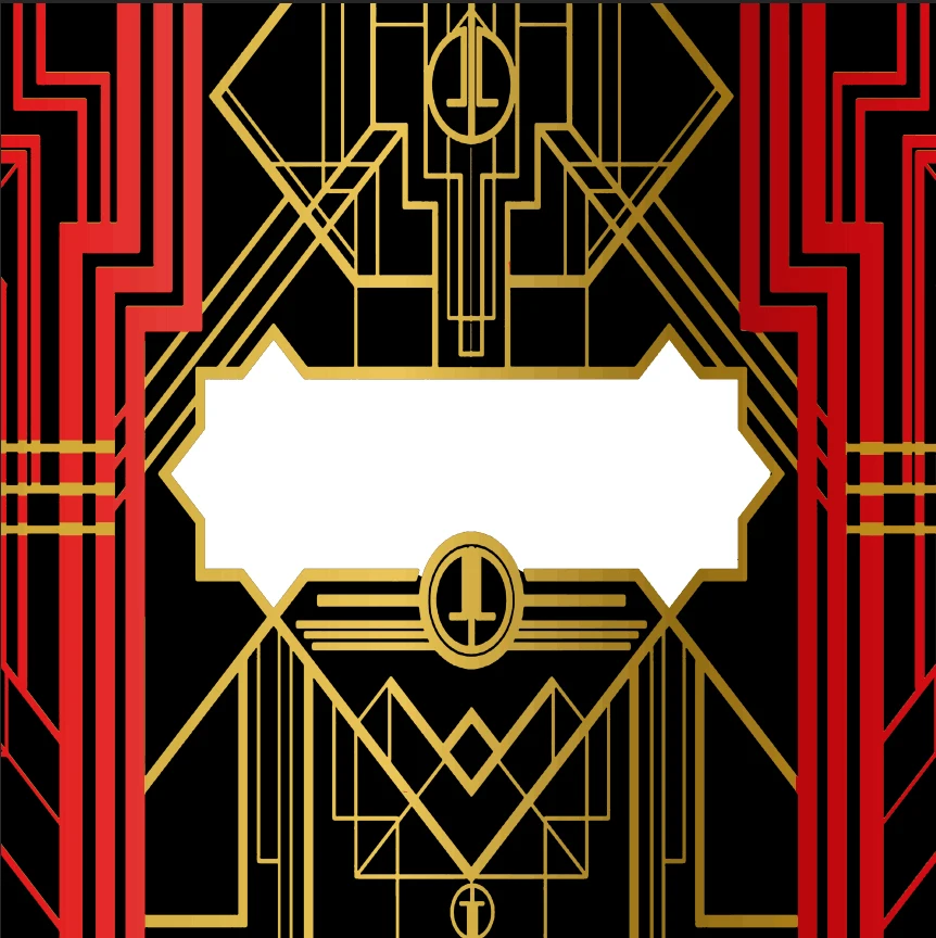 8x8FT Red Gold Gatsby Frame Wall Custom Backgrounds Photo Studio Backdrops Vinyl 240cm x | Электроника