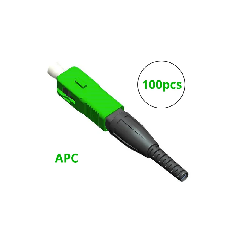 

ESC920H 100 PCS/Lot SC /APC Fast Connector Mechanical Fiber Optic Connector-Fiber Pre-embedded 46*9*8mm