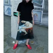 MIYAKE плиссированная юбка средней длины