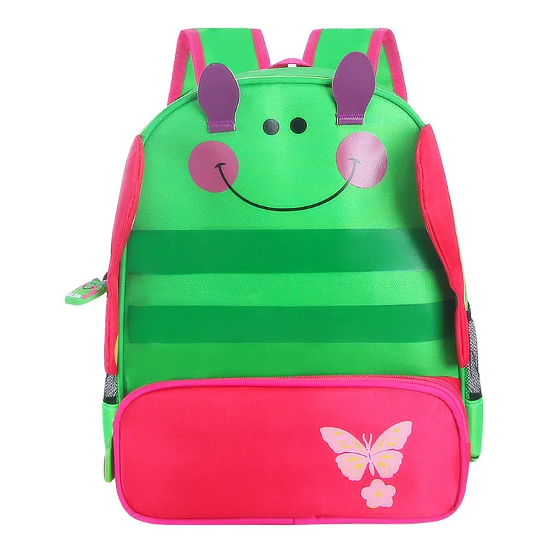 Модный детский подгузник для девочек и мальчиков, сумки, рюкзак в детский сад с объемным рисунком животных, школьная сумка, дорожные сумки - Цвет: E