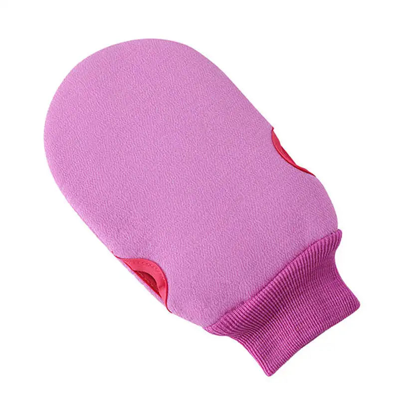 1 шт Милая Детская щетка для ванны душа отшелушивающая скраб перчатки для чистки массажные перчатки для ванны - Цвет: Фиолетовый