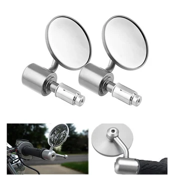 

2pcs Motorcycle Accessories Modified Handlebar Rearview Mirror Reflector Electric Vehicle Modified Handlebar Reversing Mirror