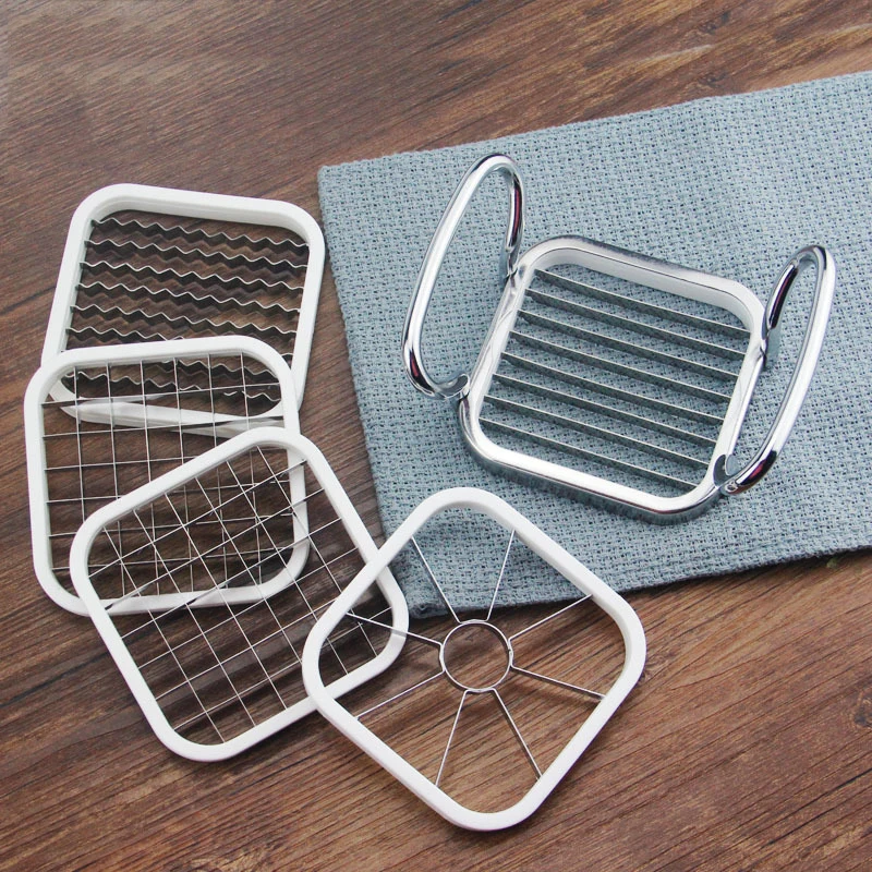 Skup Wielofunkcyjny kreatywny 5 w 1 krajalnica do owoców nóż ze stali nierdzewnej jabłko ziemniaki frytki akcesoria kuchenne