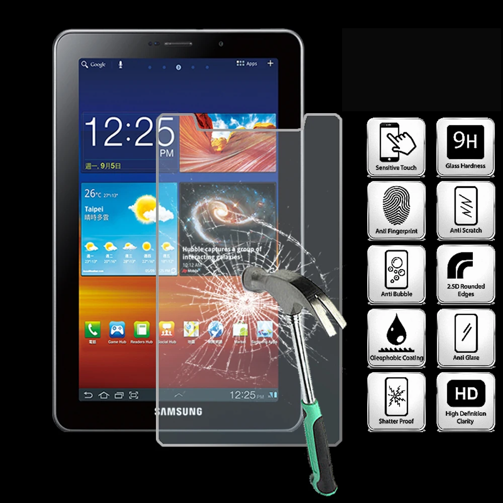 

For Samsung Galaxy Tab 7.7 P6800 - Tablet Tempered Glass Screen Protector Cover Anti Fingerprint High Quality Screen Film