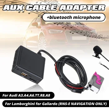 

HIFI Audio Car bluetooth 5.0 Module AUX Microphone Cable Adapter Radio Stereo for Audi A3 A4 A6 A8 TT R8 for RNS-E CD Unit