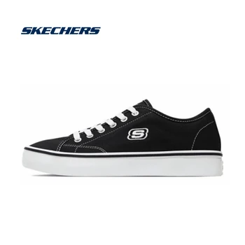 

Skechers Street Casual Shoes Women Fashion Flats Ladies Lace up classic fashion Tenis Feminino Zapatos De Mujer 66666131-BLK