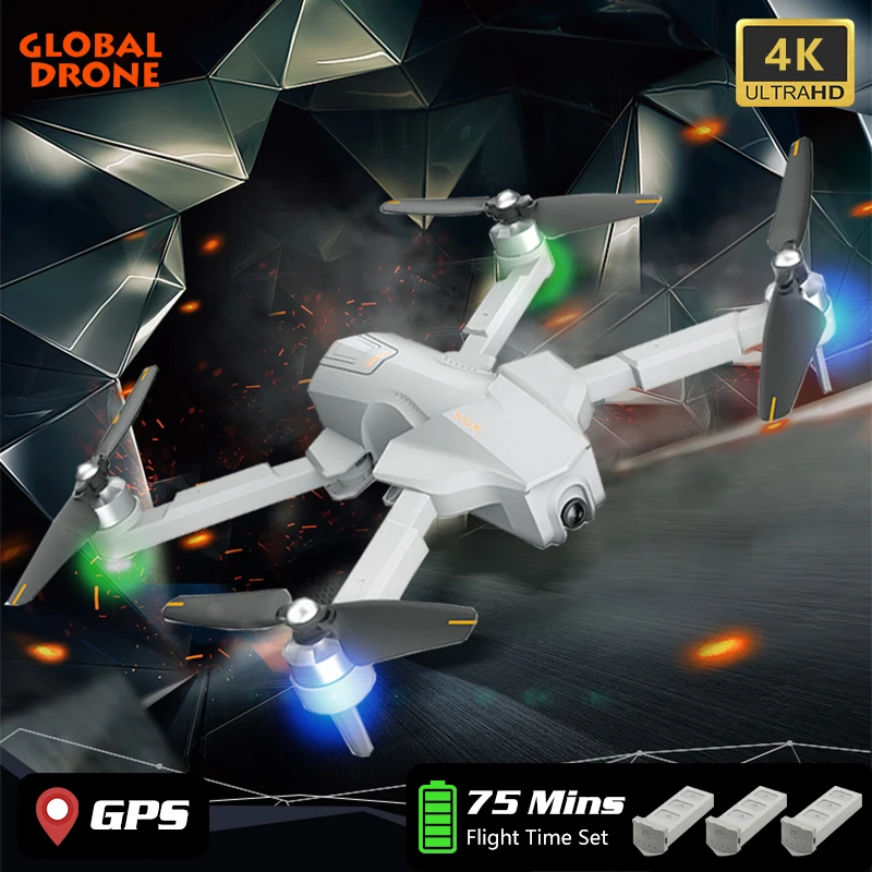 Дрон 4K GPS Дроны с камерой HD камера следуй за мной Квадрокоптер автоматический
