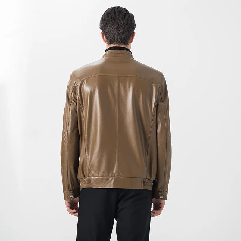 

Real Genuine Leather Jacket Men Spring Autumn Leather Coats Men Spring Autumn Motorcycle Leather Jackets 16136 KJ2994