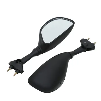 

Motorcycle Rear View Side Mirrors Black For Kawasaki NINJA ZX6R ZX636 2003 2004