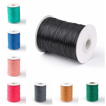 

88yards/roll 1mm Korean Waxed Polyester Cord String Thread for Braided Necklace Bracelet Jewelry Making Findings