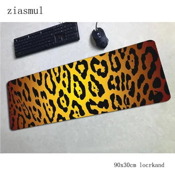 

cheetah print padmouse 900x300x3mm gaming mousepad game esports mouse pad gamer computer desk locked edge mat notbook mousemat