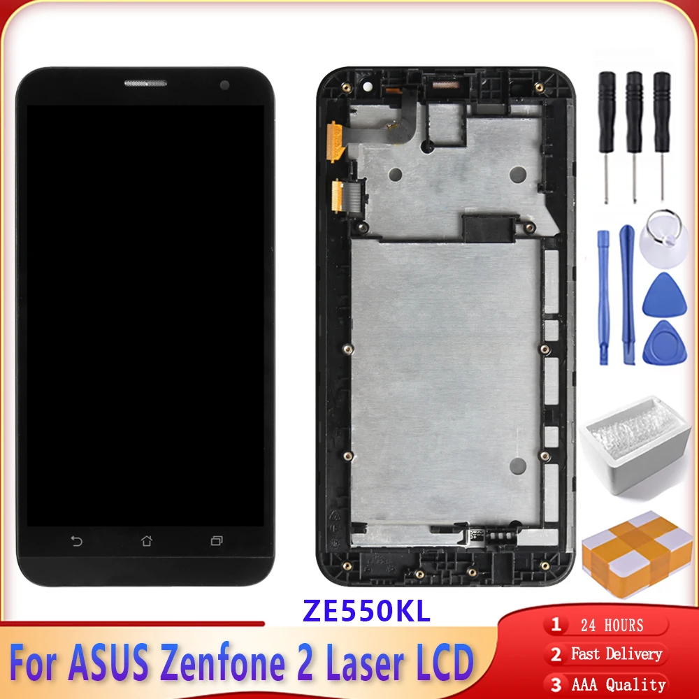 ЖК-дисплей 5 дюйма для ASUS Zenfone 2 Laser ZE550KL сенсорный экран в сборе с дигитайзером и