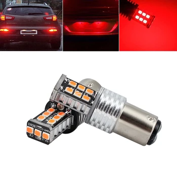 

2* 12V BAY15D 1157 CANBUS P21/5W CAR 15LED BRAKE TAIL STOP LIGHTS 2835 RED,BULBS