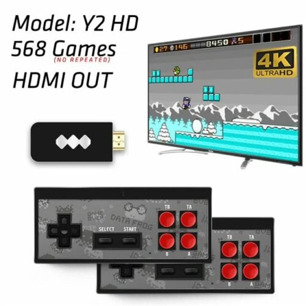 Низкая цена, распродажа, ретро Стик-дата, 4K USB, Беспроводная портативная ТВ-Видео-игра, высокое качество, Прямая поставка, горячая распродажа