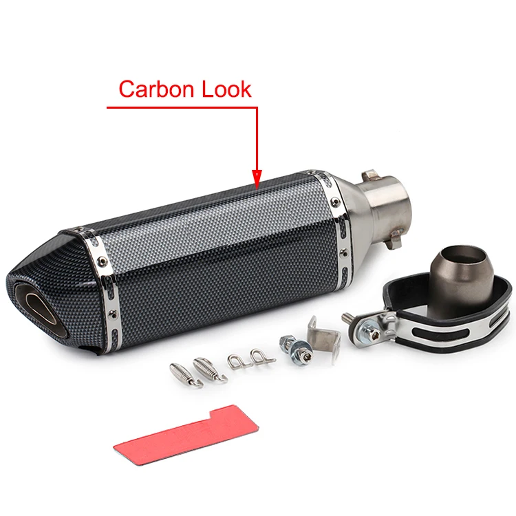 Motor Full System Exhaust Escape Modified Front Link Pipe Muffler DB Killer Silencer (13)