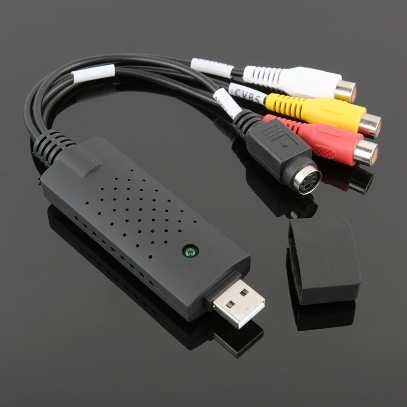 New Arrival USB 2.0 Easycap Capture 4 Channel Video TV DVD VHS Audio Adapter Card DVR Free Shipping | Электроника
