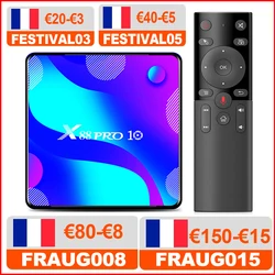 VONTAR X88 PRO Android 10.0 Smart TV Box Android 10 4G 64GB 128GB TVBOX Rockchip RK3318 BT Youtube 4K Set Top Box Media player