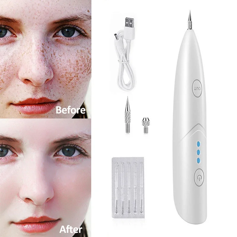 

Skin Care Laser Pointer Mole Tattoo Mini Freckle Pen In Addition To Dark Spots Household Equipment USB Ion Pen Beauty Care