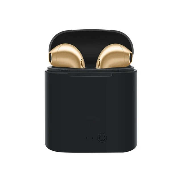 I7s TWS беспроводные наушники Bluetooth наушники I7 спортивные наушники гарнитура наушники для смартфона iPhone Xiaomi samsung huawei LG - Цвет: i7s-Black-Gold