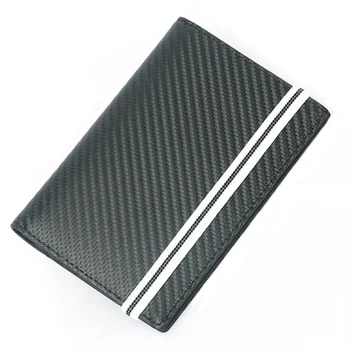 

RFID Blocking Wallet Casual Leather Purse Versatile Slots Pocket Wallet Cards Organizer with Elastic Band for Men Business (Blac