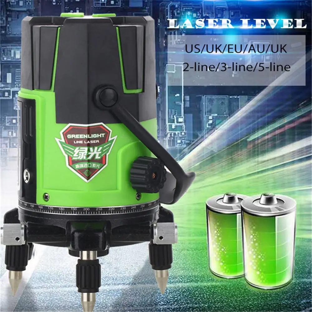 

Laser Level 3/5 Line Green Light High-Precision Automatic Line Glare Level Meter Laser Diagnostic Tools Bright Line Instrument