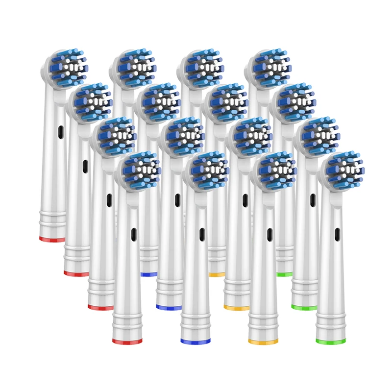 16Pcs replacement brush heads for Oral B electric toothbrush before
