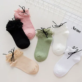 

Socks Woman Cotton Fashion Short Wedding Dance Lace Sexy Sock Skarpetki Damskie Femme Sokken Woman Socks