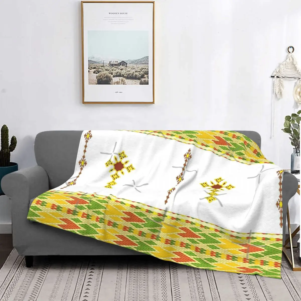 

Ethiopian Habesha Tibeb Telet Blanket Bedspread Bed Plaid Sofa Bed Plaid Blanket Fleece Blanket Picknick Blanket