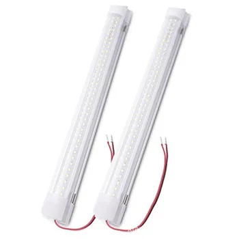 

2PC 4.5W 12V 72 LED Lamp Tube Auto Repair Carriage Fluorescent Light Led Bulbs Lamps Living Room Bedroom Lighting Reading Lights