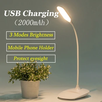 

2020 Creative Folding Learning LED Desk Lamp Children Students Reading USB Charging Mobile Phone Holder Table Lamp