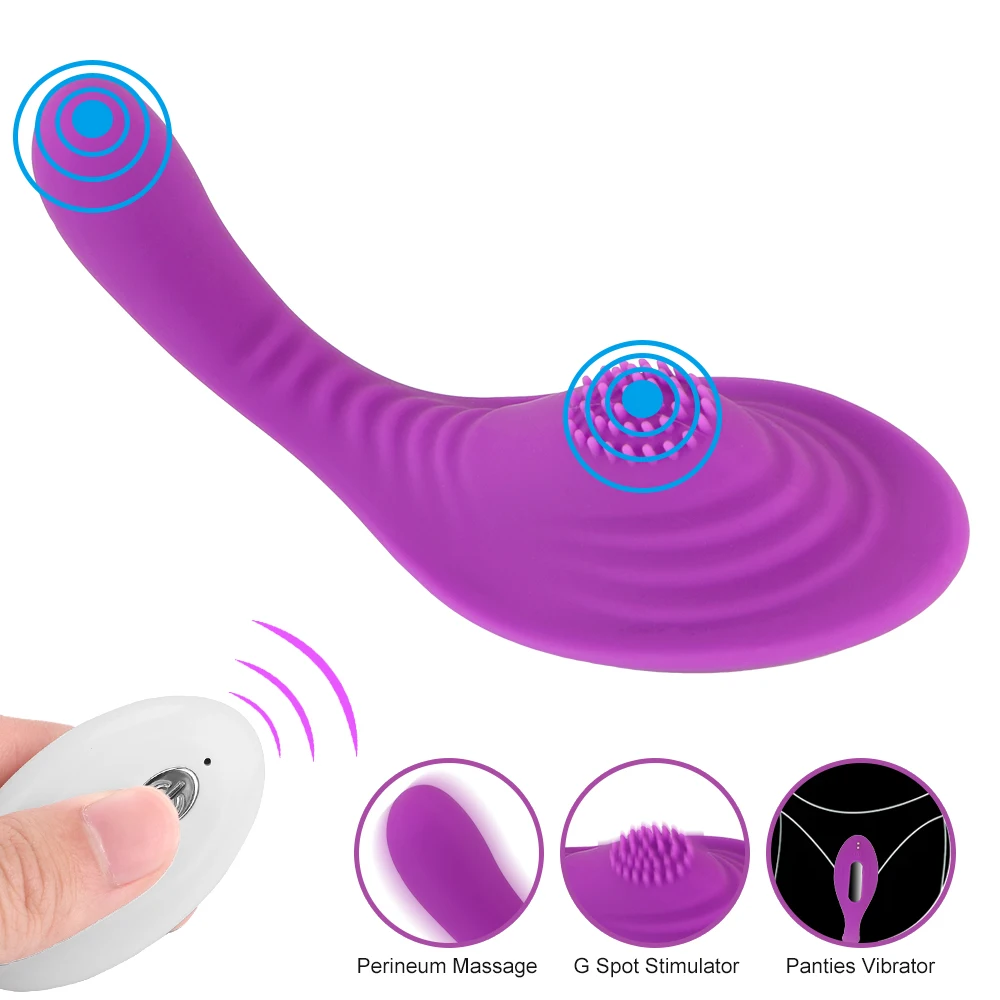 Wireless Remote Control Panty Vibrator Invisible Clitoris Stimulator_voghion.com
