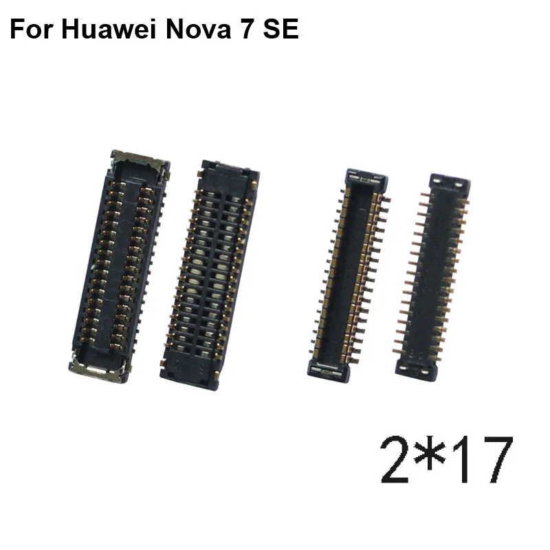 Коннектор FPC для Huawei Nova 7 SE 7SE ЖК-дисплей на гибком кабеле материнская плата Nova7 2 шт.