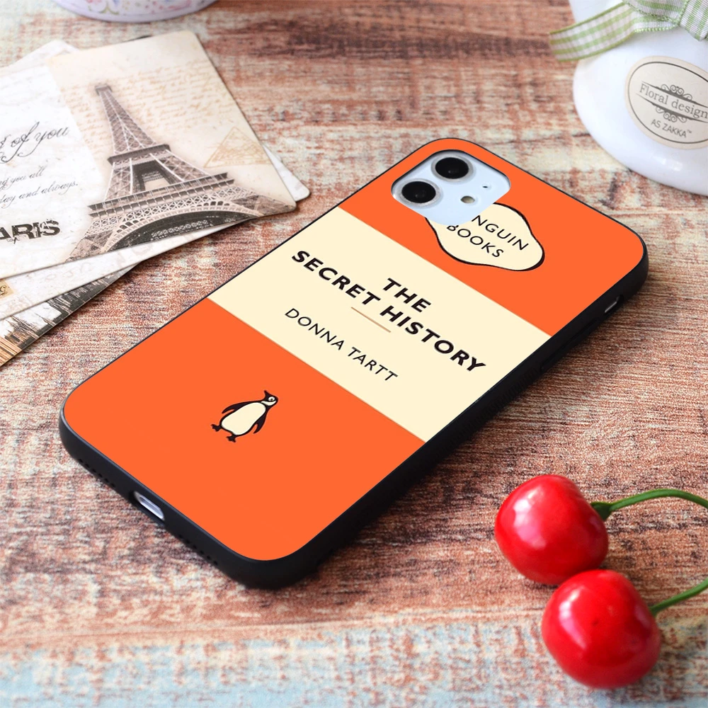 cute iphone 7 cases For iPhone Penguin Book The Secret History Soft TPU Border Apple iPhone Case lifeproof case iphone 8