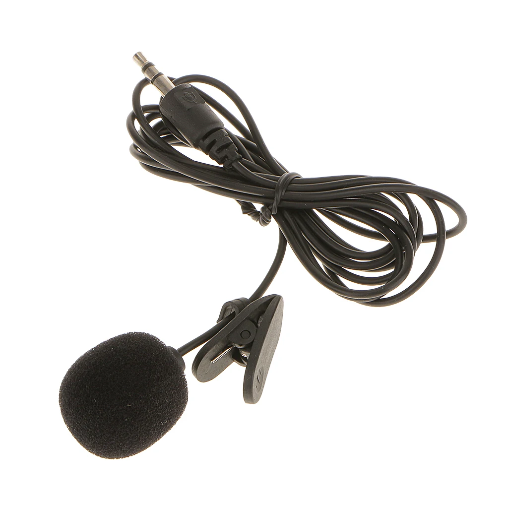

3.5mm Plug Portable Mini Interview Video Recording Microphone Studio Stereo Condenser Mic with Windproof Foam Cover Universal